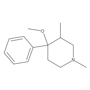 4-Methoxy-1,3-dimethyl-4-phenylpiperidine Structure