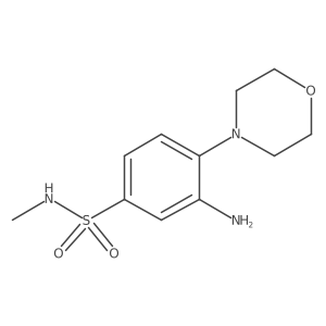 3-amino-N-methyl-4-(4-morpholinyl)benzenesulfonamide结构式