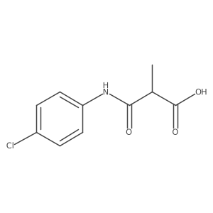 2-[(4-Chlorophenyl)carbamoyl]-2-methylacetic acid Structure