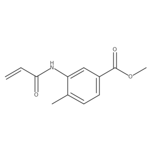 Methyl 4-methyl-3-(prop-2-enamido)benzoate结构式
