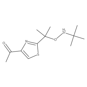 1-[2-(tert-Butyl-dimethyl-silanyloxymethyl)-thiazol-4-yl]-ethanone Structure