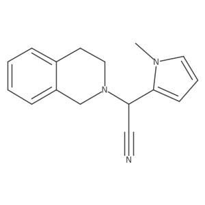 3,4-dihydroisoquinolin-2(1H)-yl(1-methyl-1H-pyrrol-2-yl)acetonitrile结构式