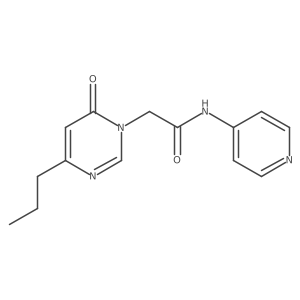 2-(6-oxo-4-propylpyrimidin-1(6H)-yl)-N-(pyridin-4-yl)acetamide结构式