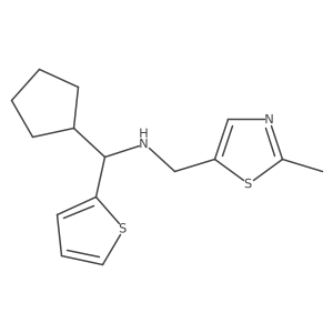 N-(Cyclopentyl-2-thienylmethyl)-2-methyl-5-thiazolemethanamine Structure