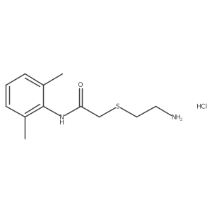 2-[(2-aminoethyl)thio]-N-(2,6-dimethylphenyl)acetamide hydrochloride Structure