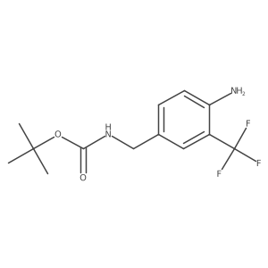 t-Butyl 4-amino-3-(trifluoromethyl)benzylcarbamate Structure
