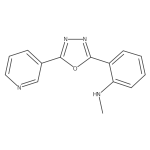 N-Methyl-2-[5-(3-pyridinyl)-1,3,4-oxadiazol-2-yl]benzenamine结构式