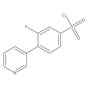 3-Fluoro-4-(pyridin-3-yl)benzenesulfonyl chloride Structure