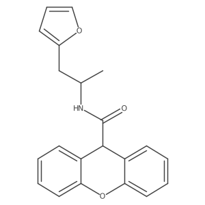 N-[1-(furan-2-yl)propan-2-yl]-9H-xanthene-9-carboxamide Structure