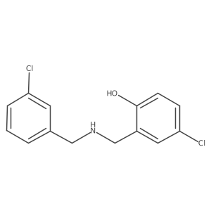 4-Chloro-2-{[(3-chlorobenzyl)amino]methyl}phenol Structure
