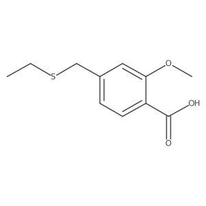 4-[(Ethylthio)methyl]-2-methoxybenzoic acid Structure