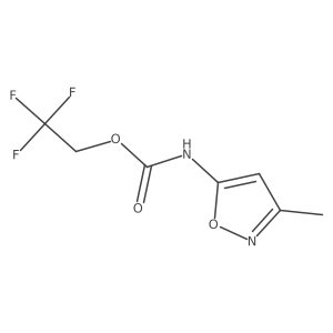 2,2,2-trifluoroethyl N-(3-methyl-1,2-oxazol-5-yl)carbamate Structure