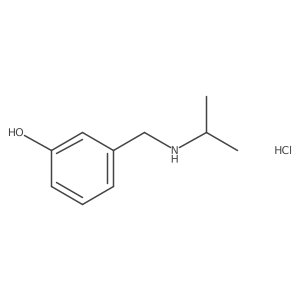 3-{[(Propan-2-yl)amino]methyl}phenol hydrochloride结构式