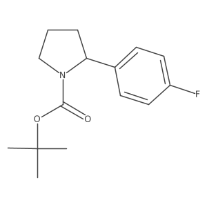 tert-Butyl 2-(4-fluorophenyl)pyrrolidine-1-carboxylate Structure