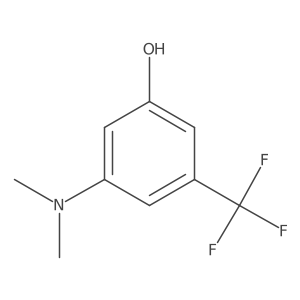 3-(Dimethylamino)-5-(trifluoromethyl)phenol Structure