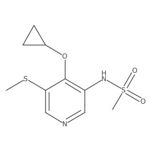 N-(4-Cyclopropoxy-5-(methylthio)pyridin-3-YL)methanesulfonamide Structure