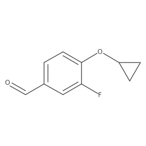 4-Cyclopropyloxy-3-fluorobenzaldehyde结构式