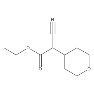 Ethyl 2-cyano-2-(oxan-4-yl)acetate Structure