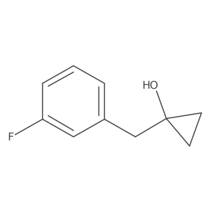 1-[(3-Fluorophenyl)methyl]cyclopropan-1-ol Structure