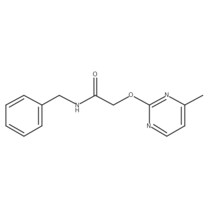 N-benzyl-2-((4-methylpyrimidin-2-yl)oxy)acetamide Structure