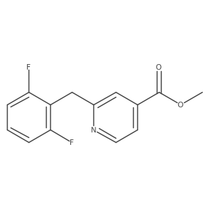 Methyl 2-(2,6-difluorobenzyl)isonicotinate结构式