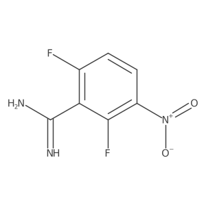 2,6-Difluoro-3-nitrobenzenecarboximidamide结构式