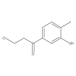 1-Propanone, 3-chloro-1-(3-hydroxy-4-iodophenyl)-结构式
