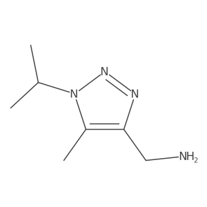 [5-methyl-1-(propan-2-yl)-1H-1,2,3-triazol-4-yl]methanamine Structure