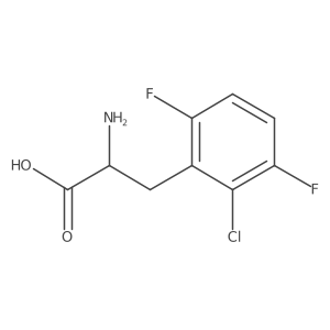(R)-2-Amino-3-(2-chloro-3,6-difluorophenyl)propanoic acid结构式