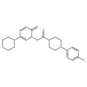 2-{2-[4-(4-chlorophenyl)piperazin-1-yl]-2-oxoethyl}-6-(morpholin-4-yl)pyridazin-3(2H)-one结构式