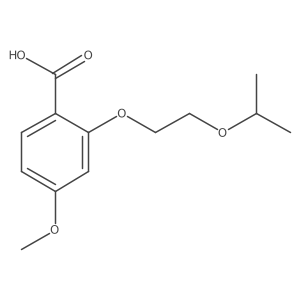 4-Methoxy-2-[2-(propan-2-yloxy)ethoxy]benzoic acid结构式