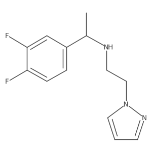 n-(2-(1h-Pyrazol-1-yl)ethyl)-1-(3,4-difluorophenyl)ethan-1-amine Structure