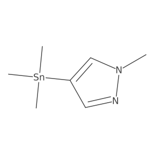 1-Methyl-4-(trimethylstannyl)-1H-pyrazole Structure