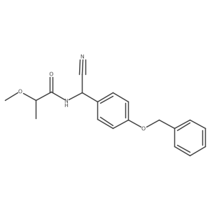 N-{[4-(benzyloxy)phenyl](cyano)methyl}-2-methoxypropanamide Structure