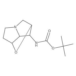 tert-Butyl ((1S,6R,7R,7aS)-hexahydro-1H-1,6-epoxypyrrolizin-7-yl)carbamate Structure