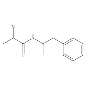 2-Chloro-N-(1-methyl-2-phenylethyl)propanamide结构式