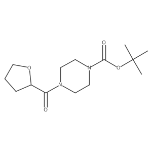 tert-butyl 4-(tetrahydrofuran-2-carbonyl)piperazine-1-carboxylate Structure