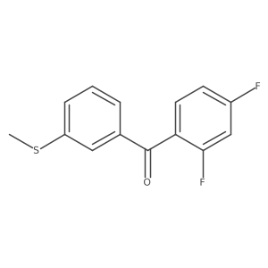 (2,4-Difluorophenyl)[3-(methylsulfanyl)phenyl]methanone Structure
