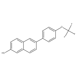 2-Naphthalenol, 6-[4-(trifluoromethoxy)phenyl]-结构式