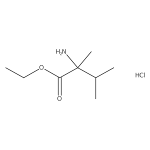 Ethyl 2-amino-2,3-dimethylbutanoate hydrochloride Structure