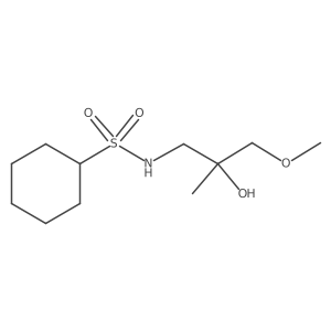 N-(2-hydroxy-3-methoxy-2-methylpropyl)cyclohexanesulfonamide Structure