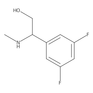 (R)-2-(3,5-Difluorophenyl)-2-(methylamino)ethan-1-ol结构式