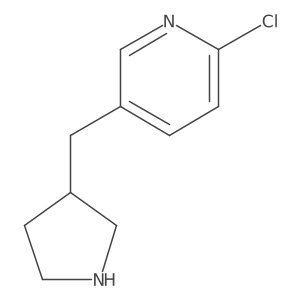 2-Chloro-5-[(pyrrolidin-3-yl)methyl]pyridine Structure