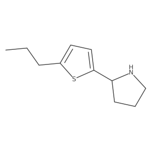 2-(5-Propylthiophen-2-yl)pyrrolidine Structure