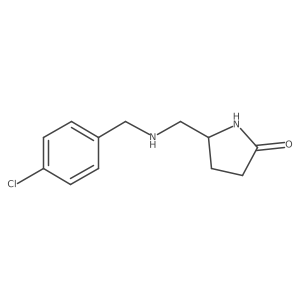 5-({[(4-Chlorophenyl)methyl]amino}methyl)pyrrolidin-2-one Structure