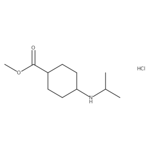 (1r,4r)-Methyl 4-(isopropylamino)cyclohexanecarboxylate hydrochloride Structure