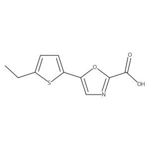 5-(5-Ethylthiophen-2-yl)oxazole-2-carboxylic acid Structure