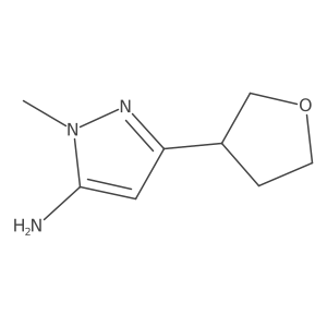 1-Methyl-3-(oxolan-3-yl)-1H-pyrazol-5-amine Structure