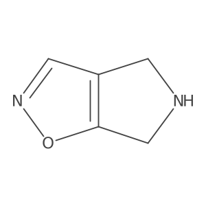 5,6-Dihydro-4H-pyrrolo[3,4-D]isoxazole结构式