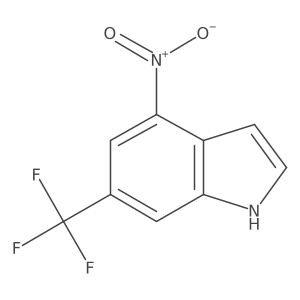4-Nitro-6-(trifluoromethyl)-1H-indole结构式